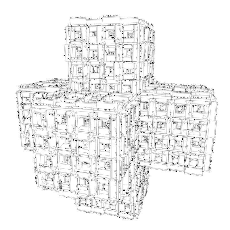 Sci-Fi Shapes Vixius The Sign of Vitality 3D model_17