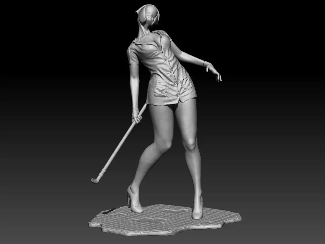 Bubble Head Nurse fan made - Silent Hill 2 - 3D print model