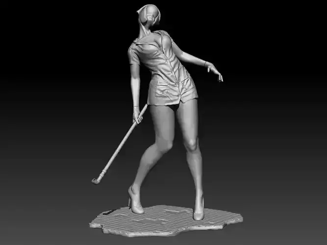 Bubble Head Nurse fan made -  Silent Hill 2 - 3D print model
