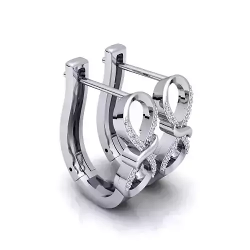 Fancy Woman Earring 3d Print Model 3D print model