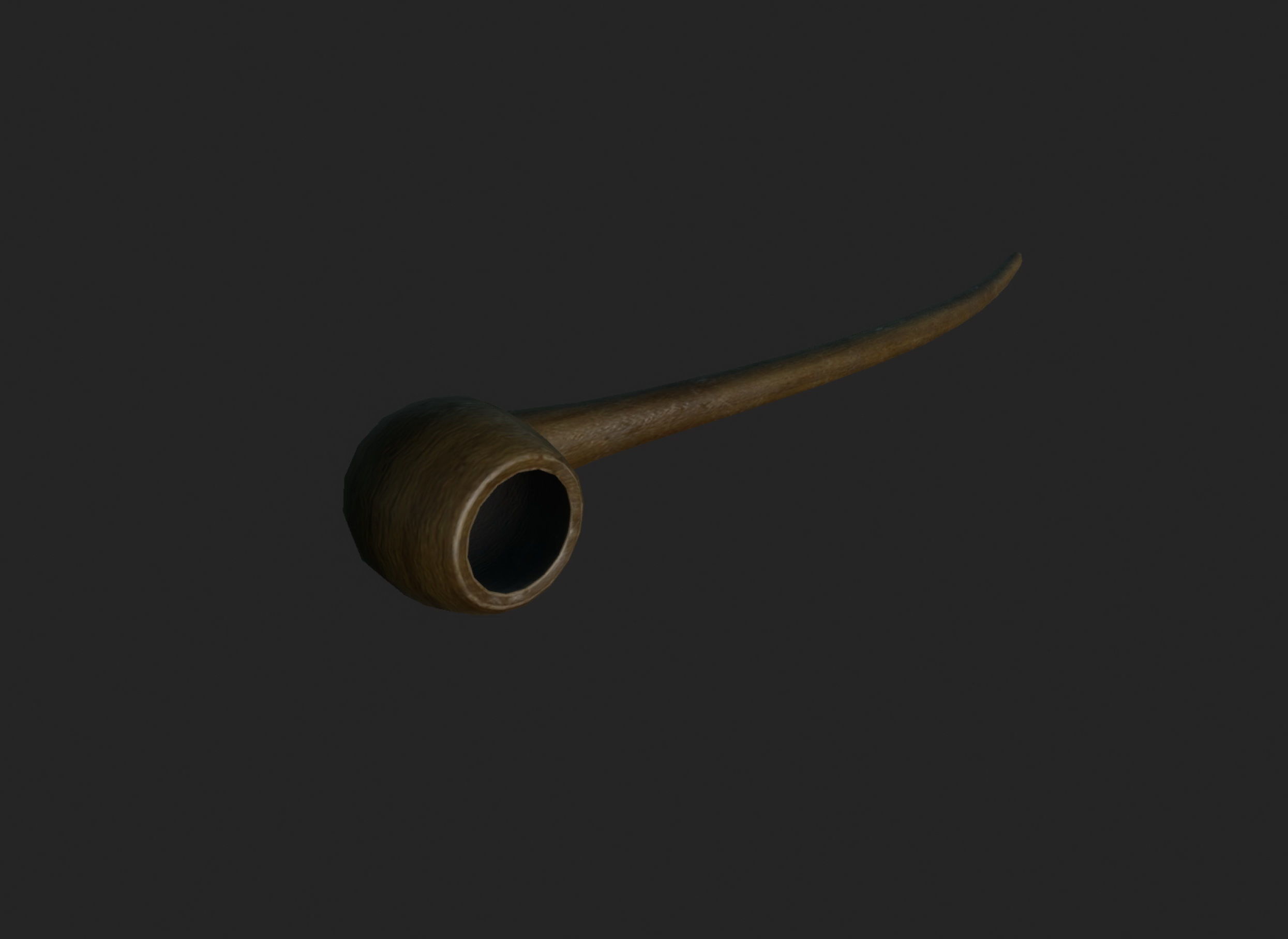 Tobacco Pipe Low-poly 3D model_9