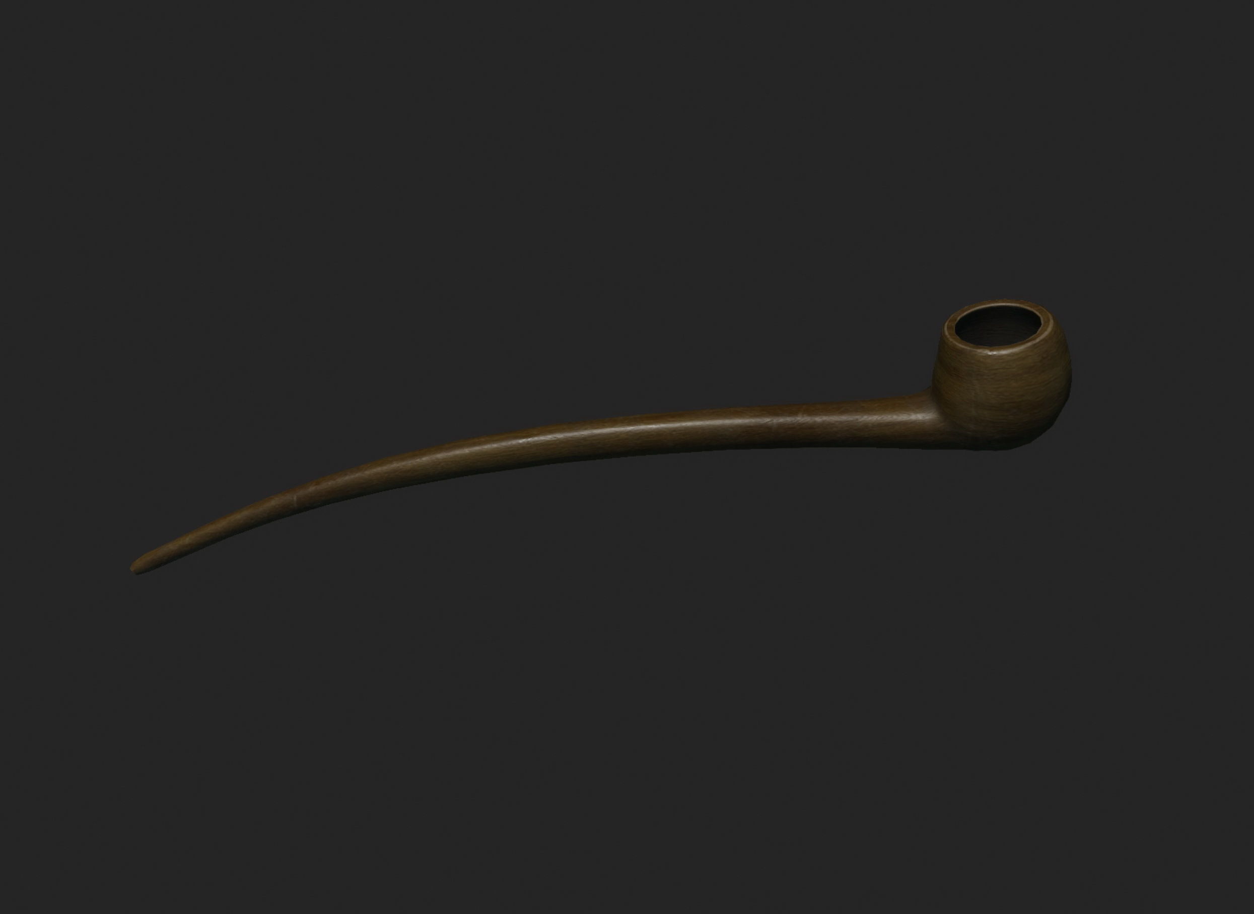 Tobacco Pipe Low-poly 3D model_3