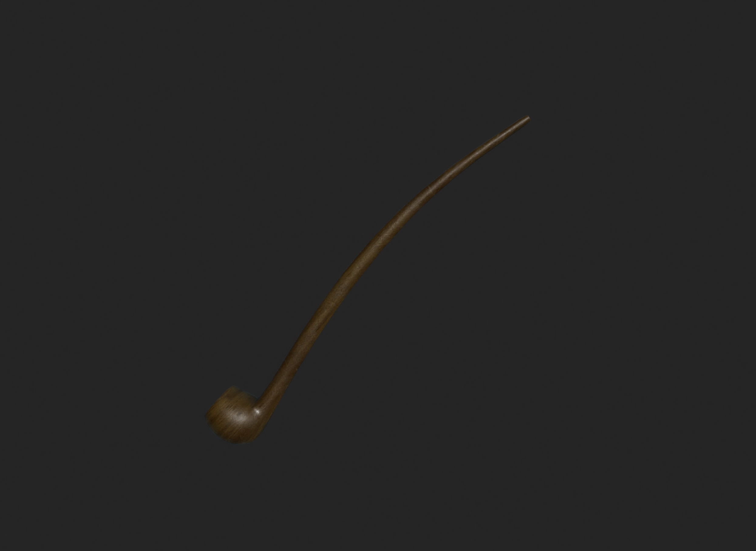 Tobacco Pipe Low-poly 3D model_6