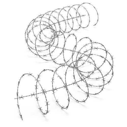 Adaptable Barbed Wire 3D model