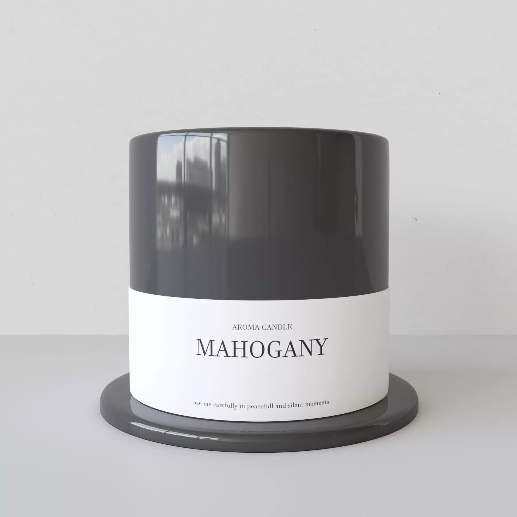 Aroma Candle Mahogany 3D model_0