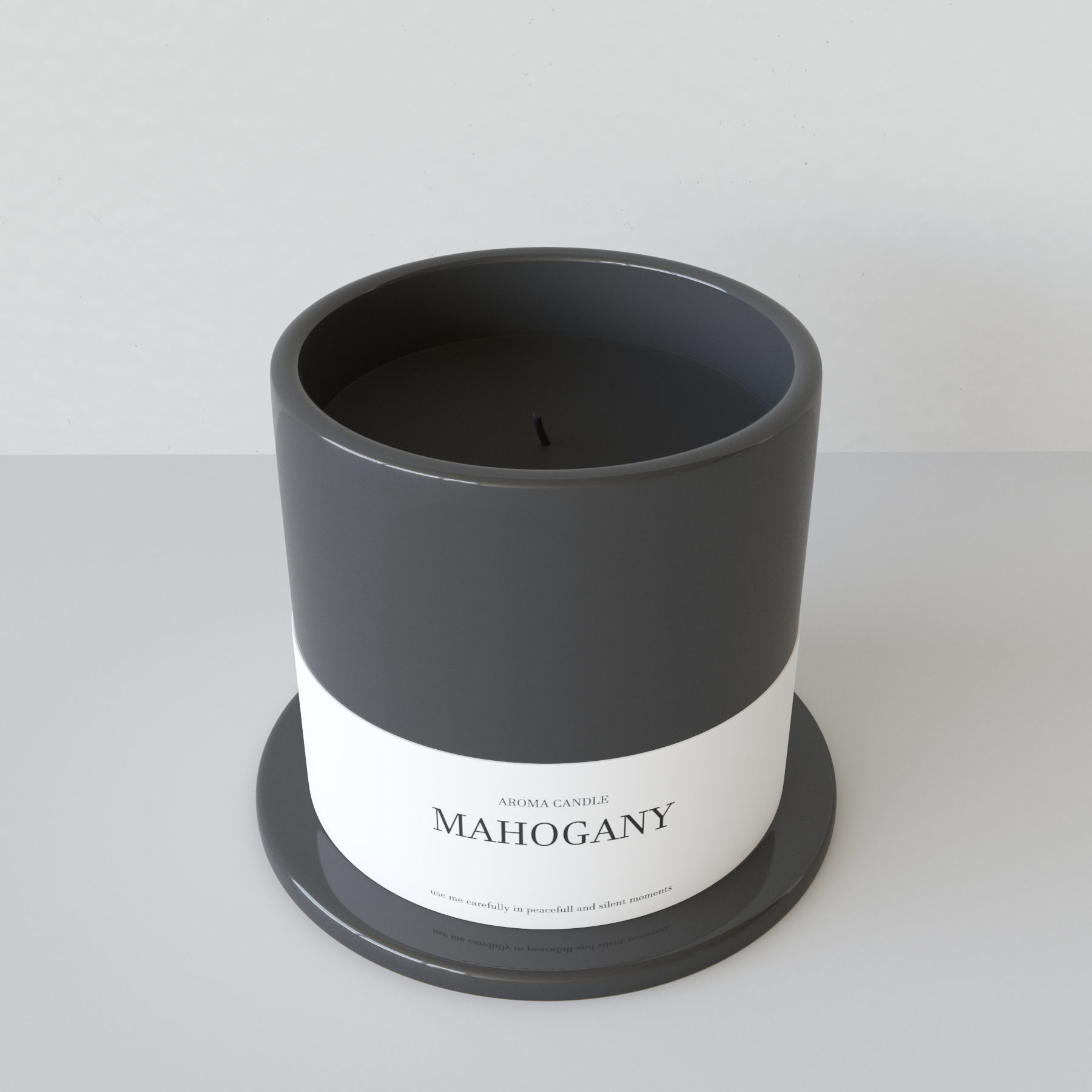 Aroma Candle Mahogany 3D model_3