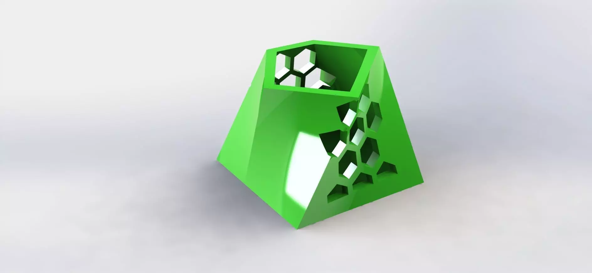 Angular Pen Holder Hive  3D print model_0