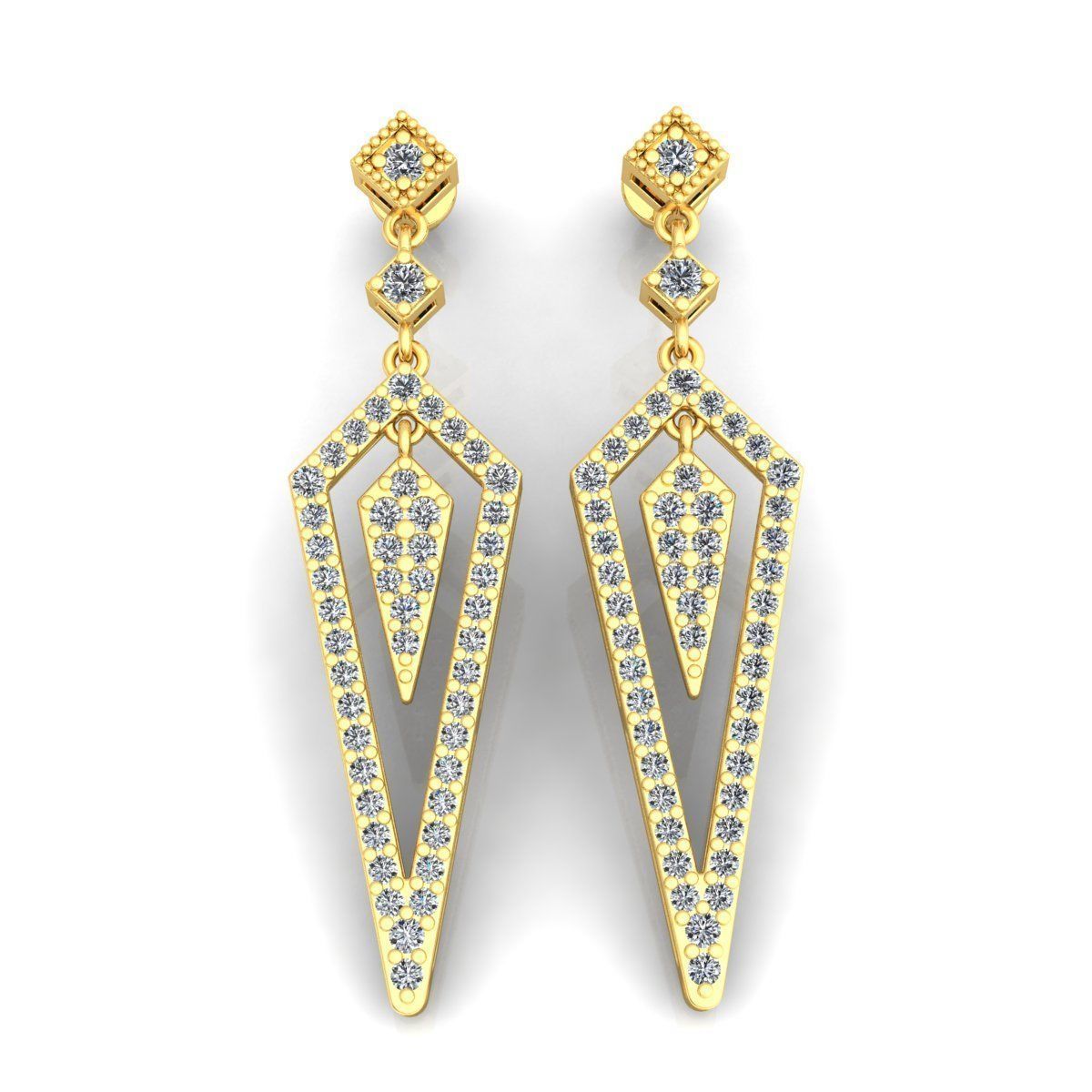 Big Long Earring 3d model Print 3D print model_6