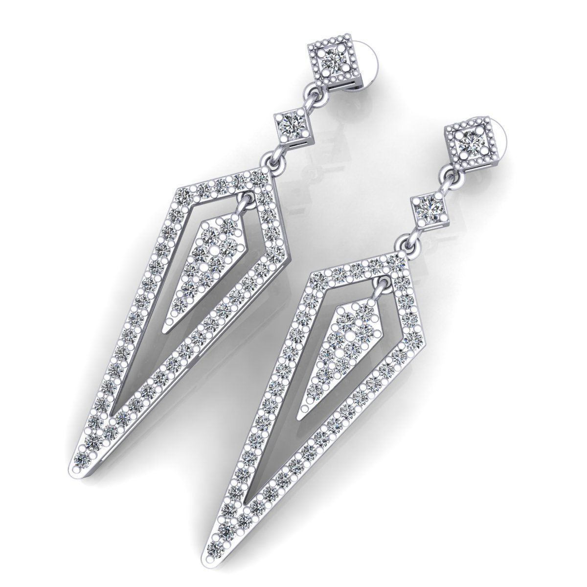 Big Long Earring 3d model Print 3D print model_7