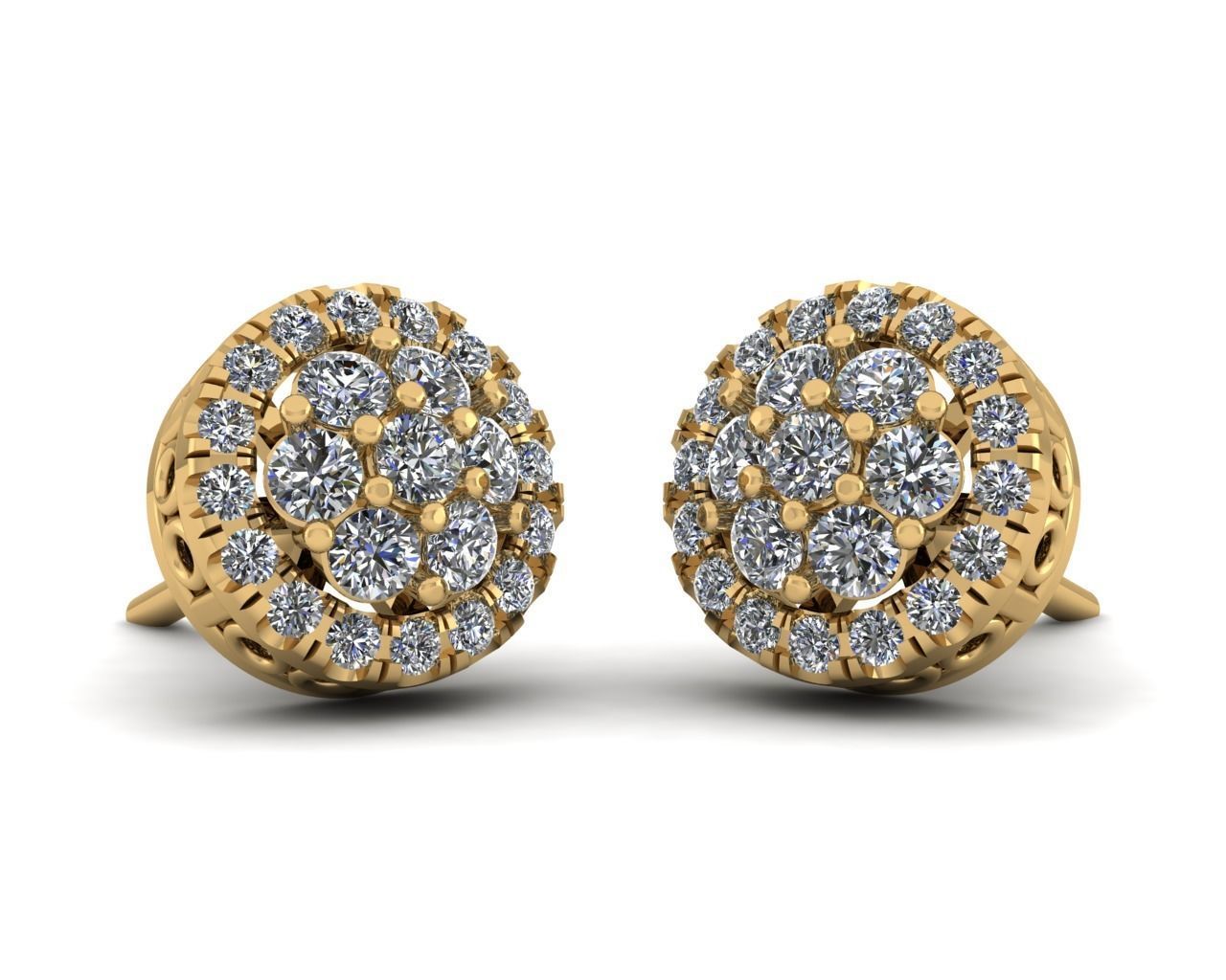 Accent Stud Earring 3d Model Print 3D print model_2