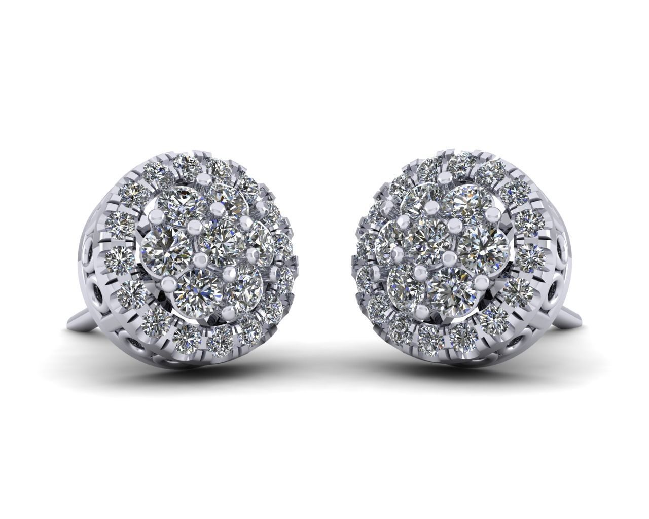 Accent Stud Earring 3d Model Print 3D print model_9