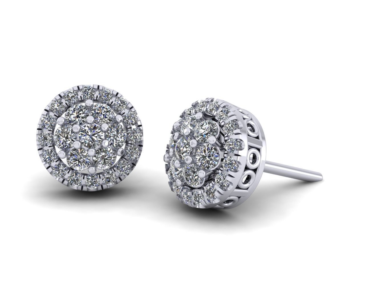 Accent Stud Earring 3d Model Print 3D print model_10