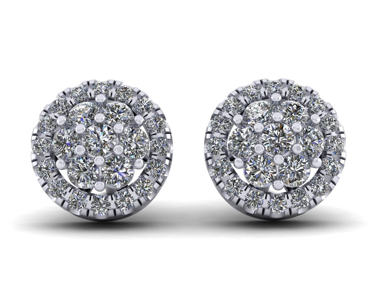 Accent Stud Earring 3d Model Print 3D print model_11