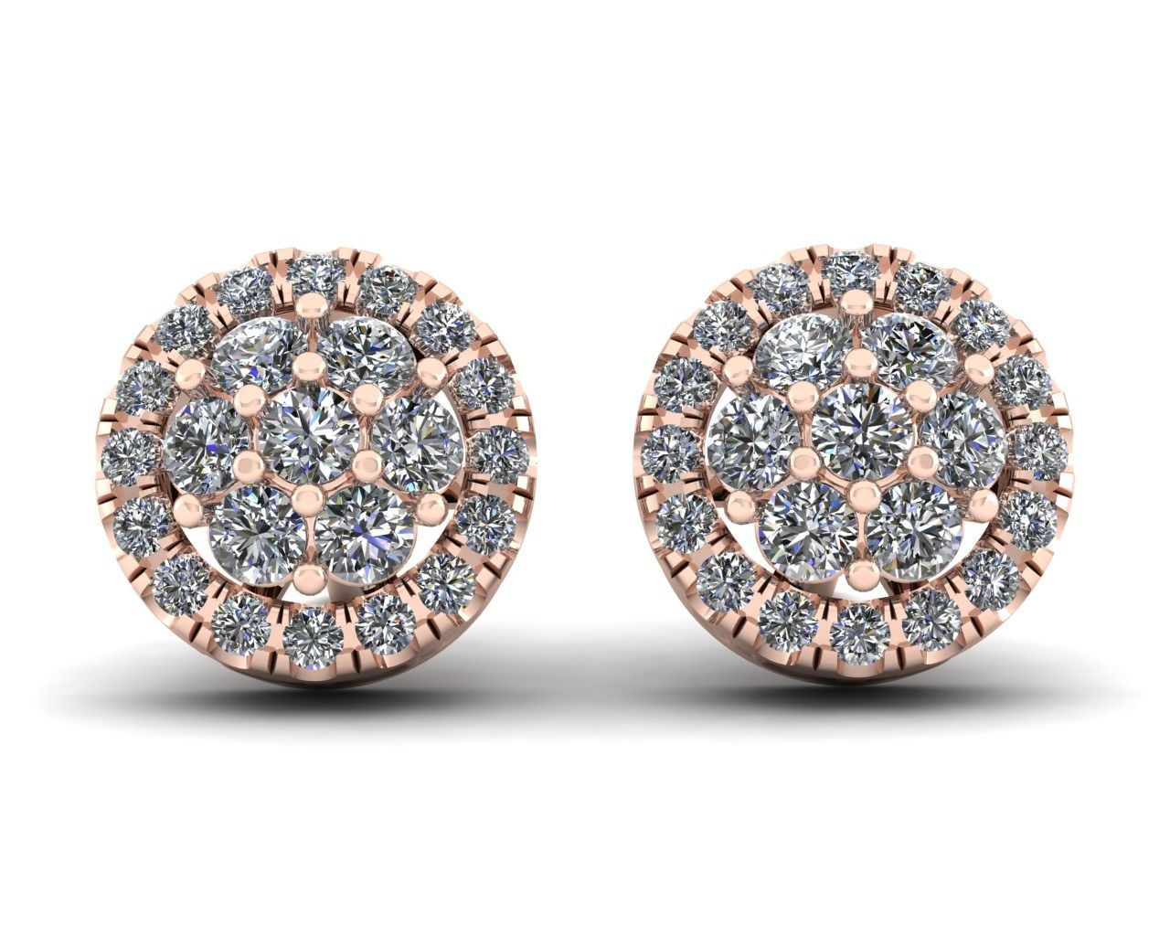 Accent Stud Earring 3d Model Print 3D print model_8