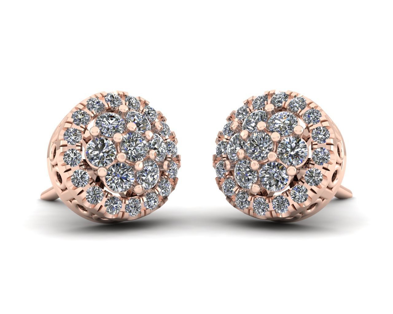 Accent Stud Earring 3d Model Print 3D print model_6