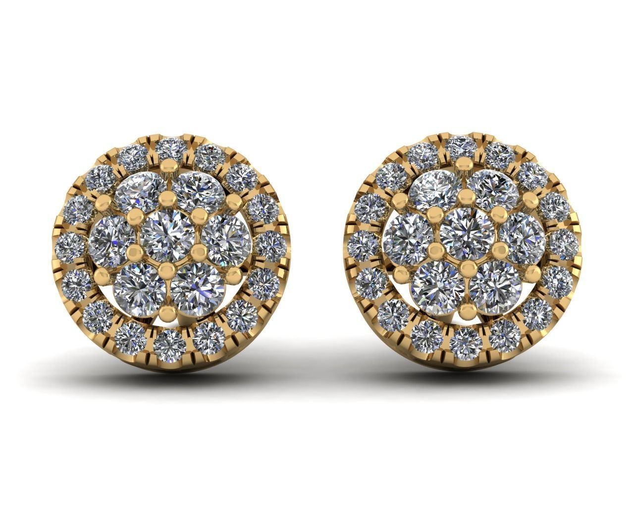 Accent Stud Earring 3d Model Print 3D print model_4