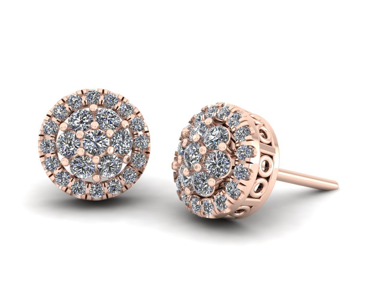 Accent Stud Earring 3d Model Print 3D print model_7