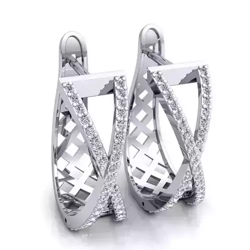 Fancy Woman Earring  3D print model