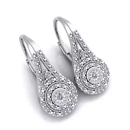 Luxury Woman Earring 3d print Model