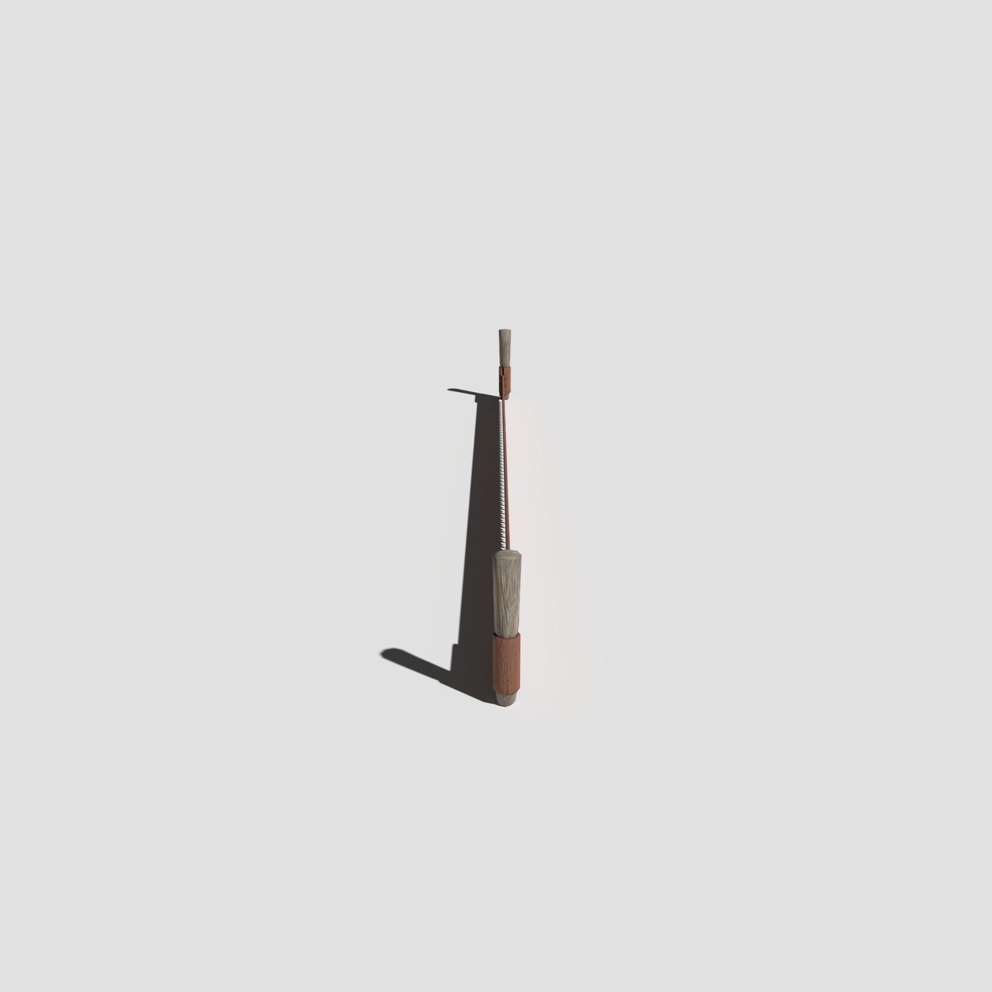 Rusty Saw Low-poly 3D model_7