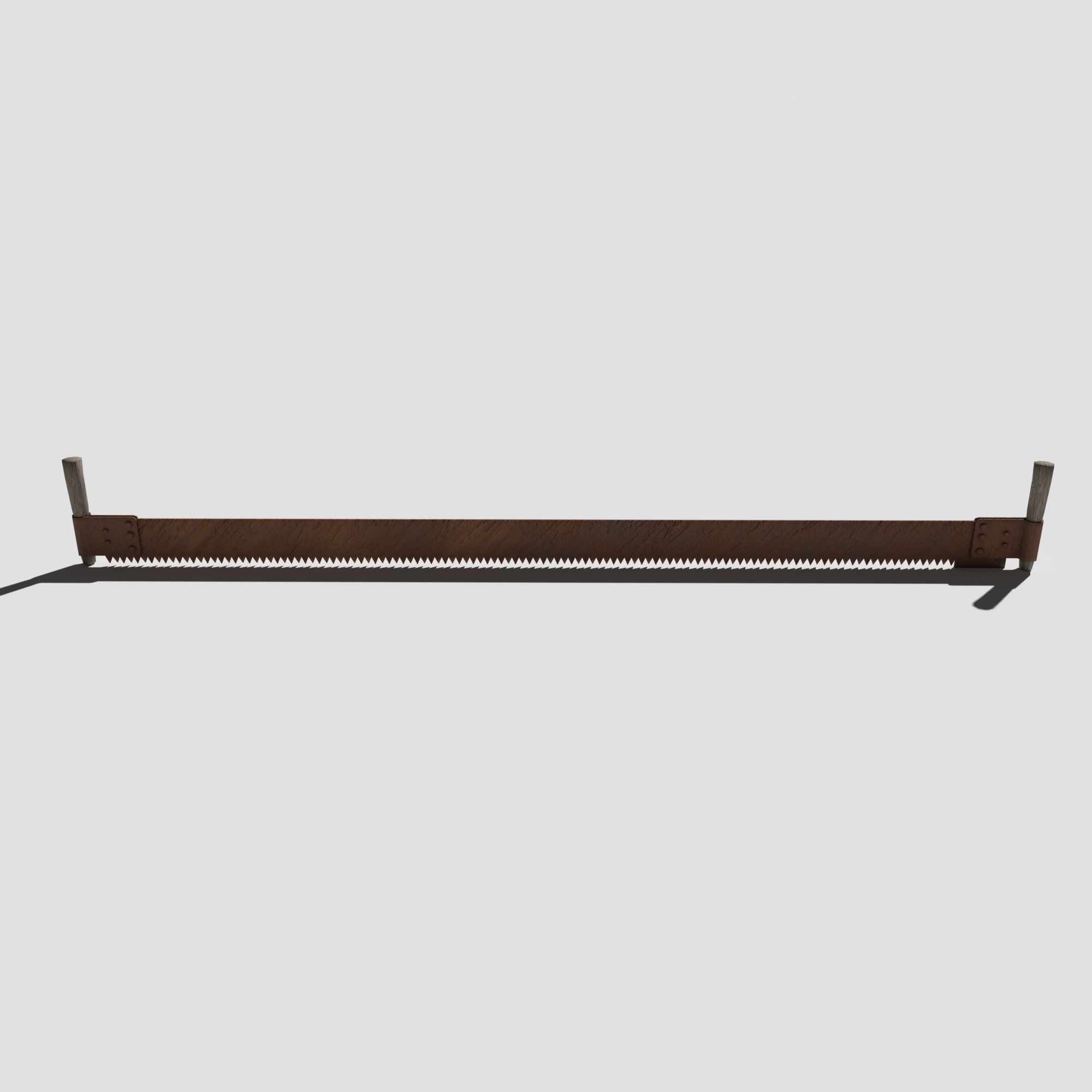 Rusty Saw Low-poly 3D model_5