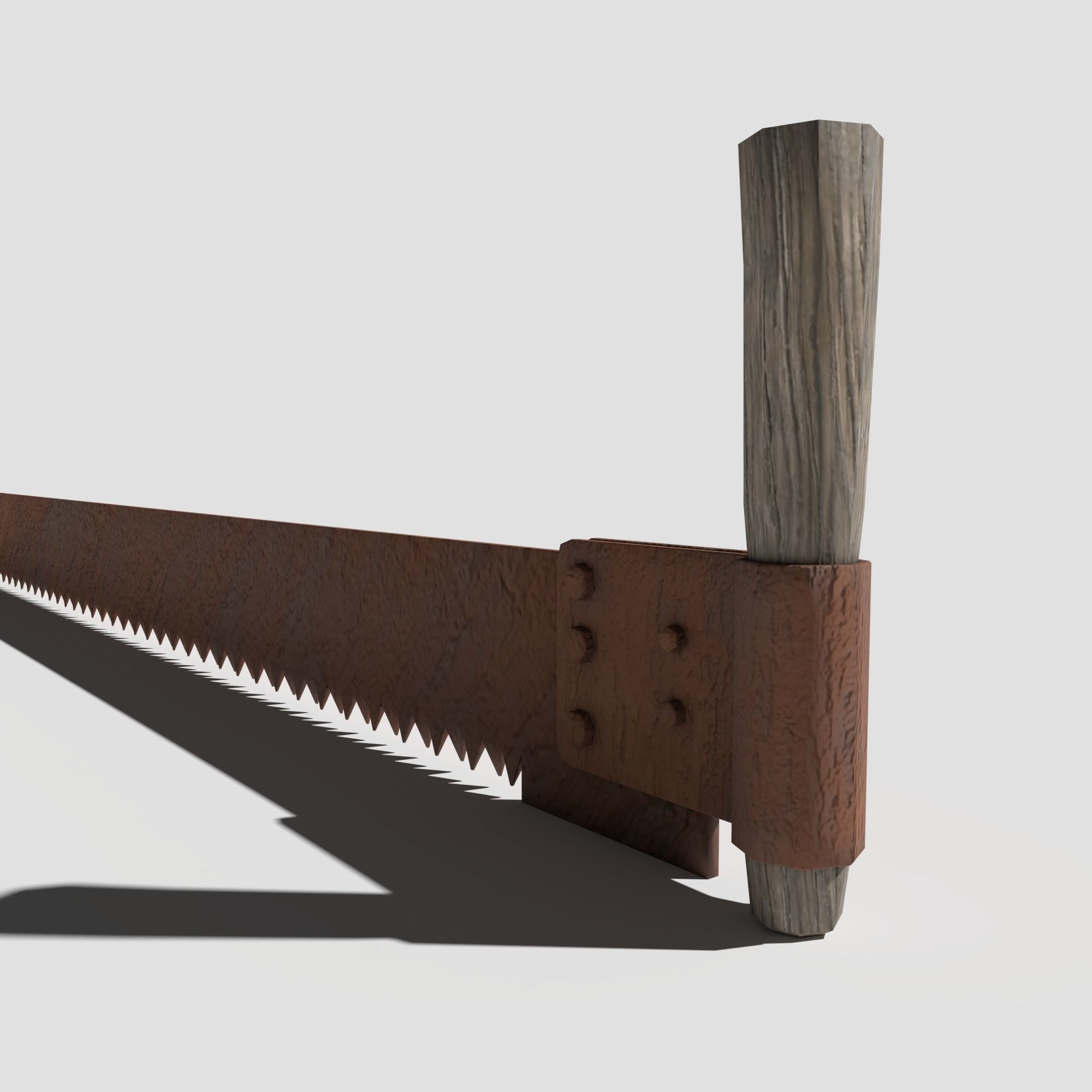 Rusty Saw Low-poly 3D model_12