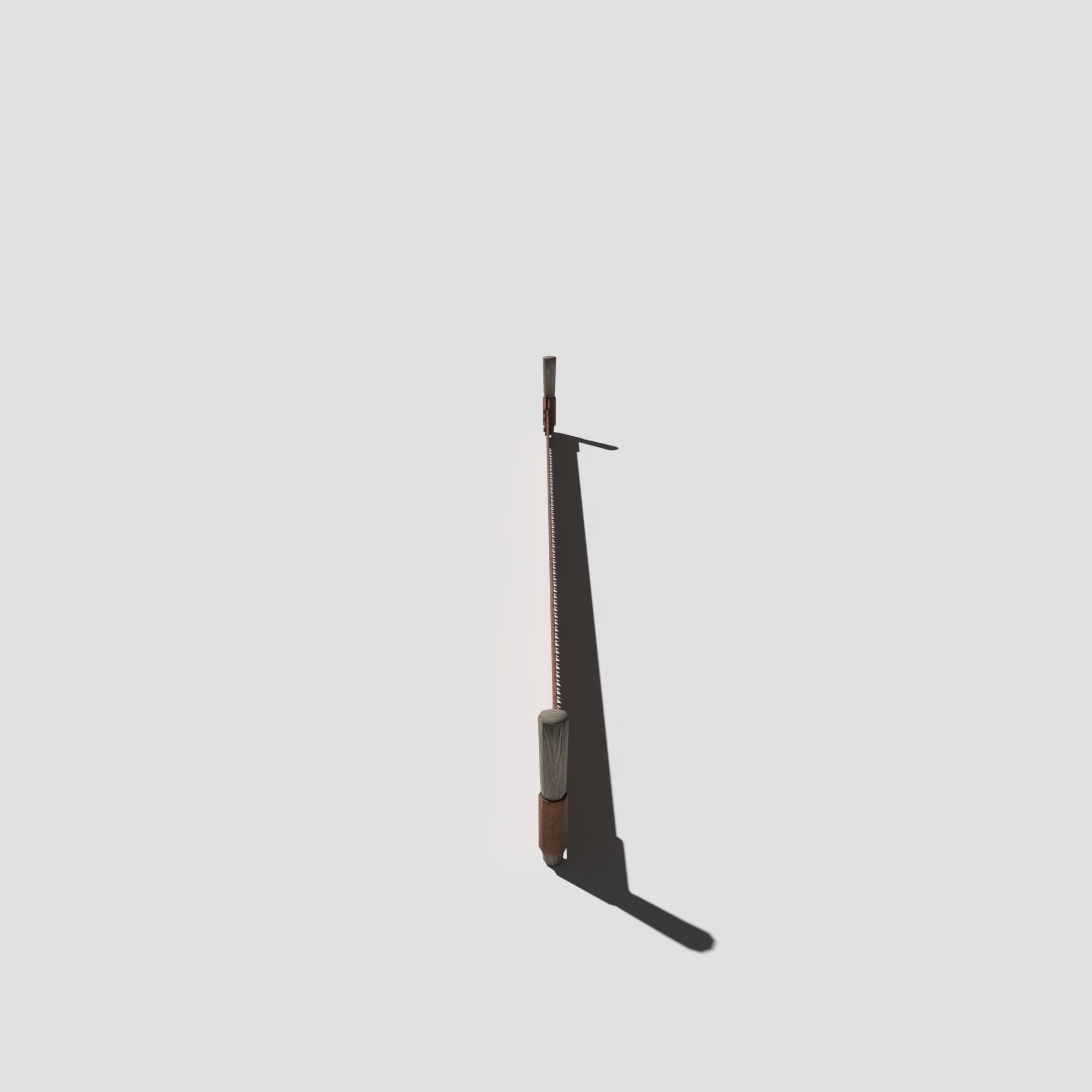 Rusty Saw Low-poly 3D model_3