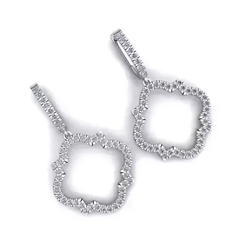 Big Square Earring 3d Model Print  3D print model