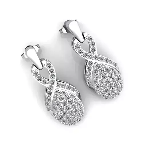 Luxury Fancy Woman Earring 3d Model Print 