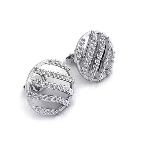 Round Earring 3d Model Print 