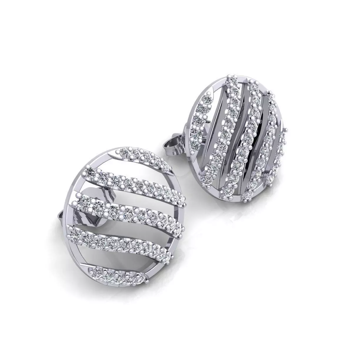 Round Earring 3d Model Print 3D print model_0