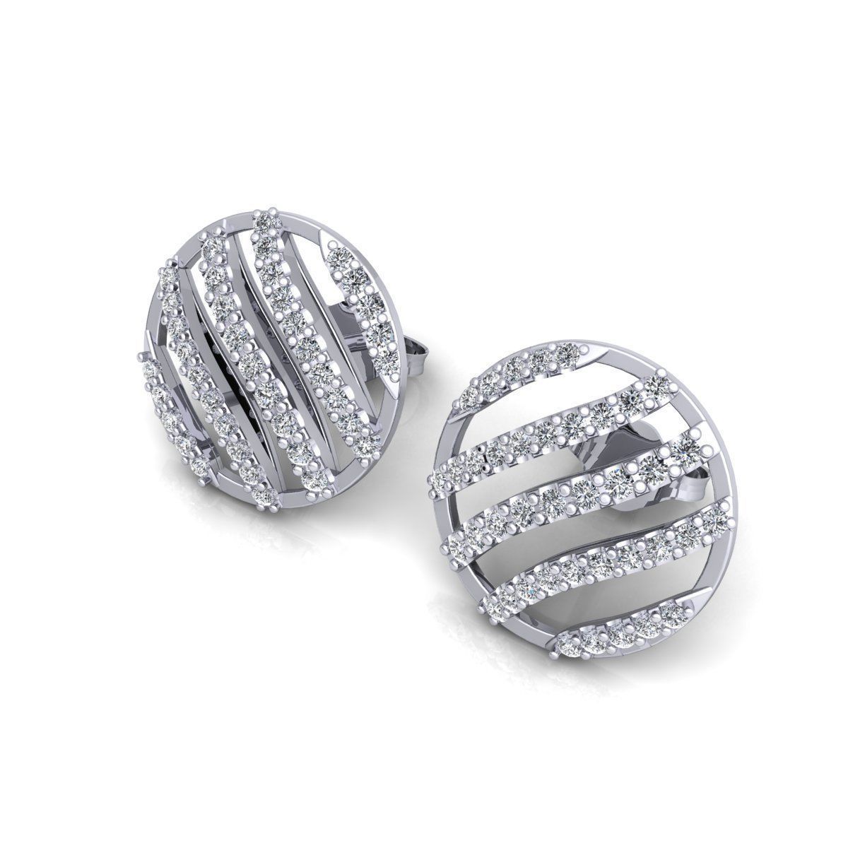Round Earring 3d Model Print 3D print model_7