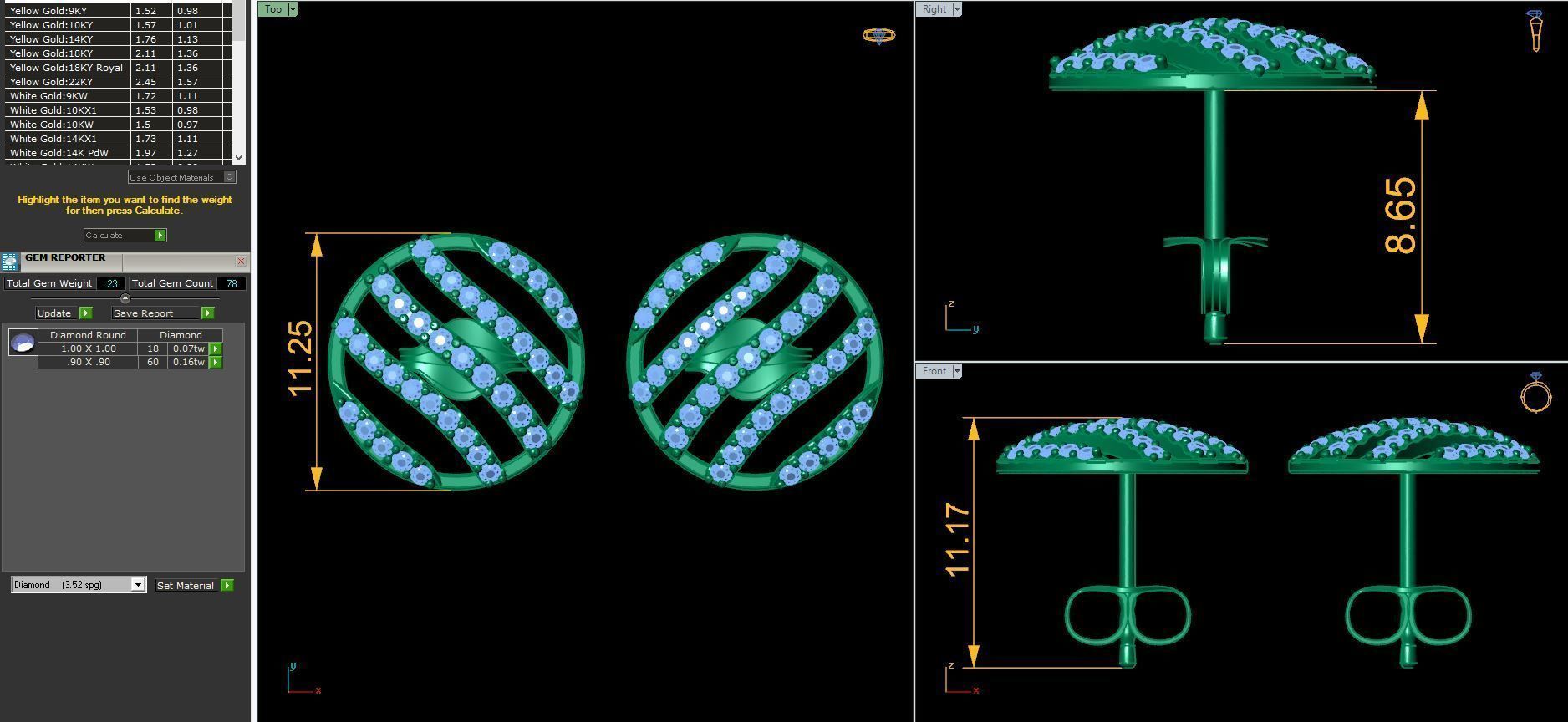 Round Earring 3d Model Print 3D print model_4