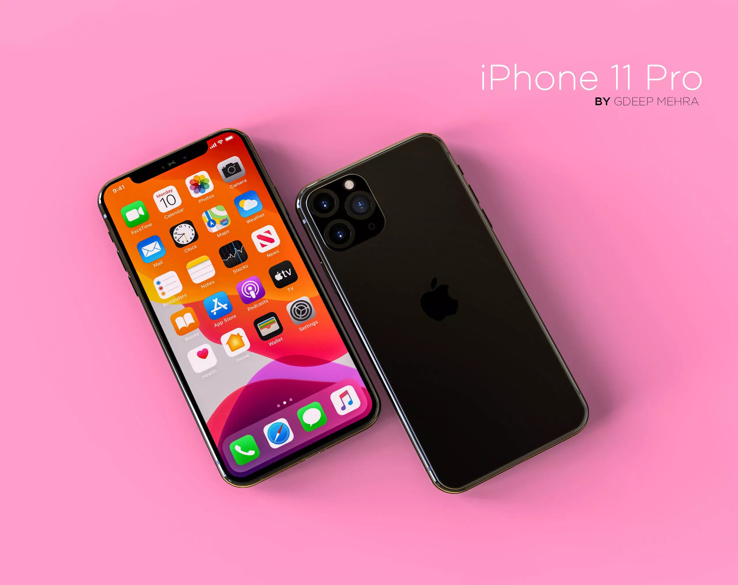 Iphone 11 Pro Low-poly 3D model