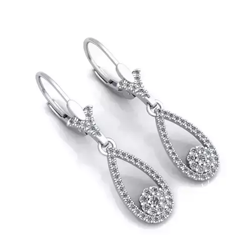 Fancy Earring With English lock 3d Model Print  3D print model