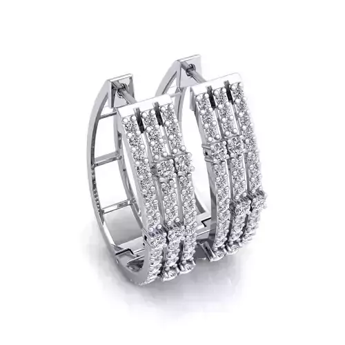 Vintage Woman Earring 3d Model Print 