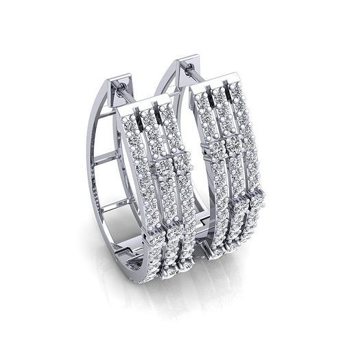 Vintage Woman Earring 3d Model Print  3D print model