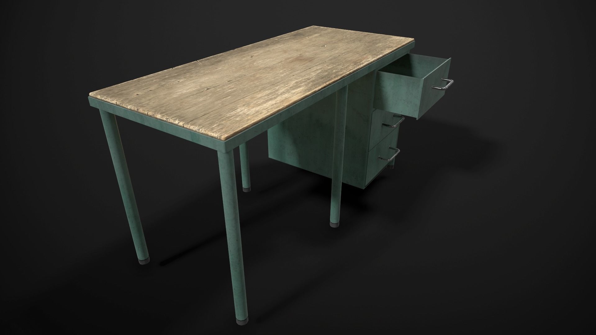 Industrial Furniture Low-poly 3D model_6