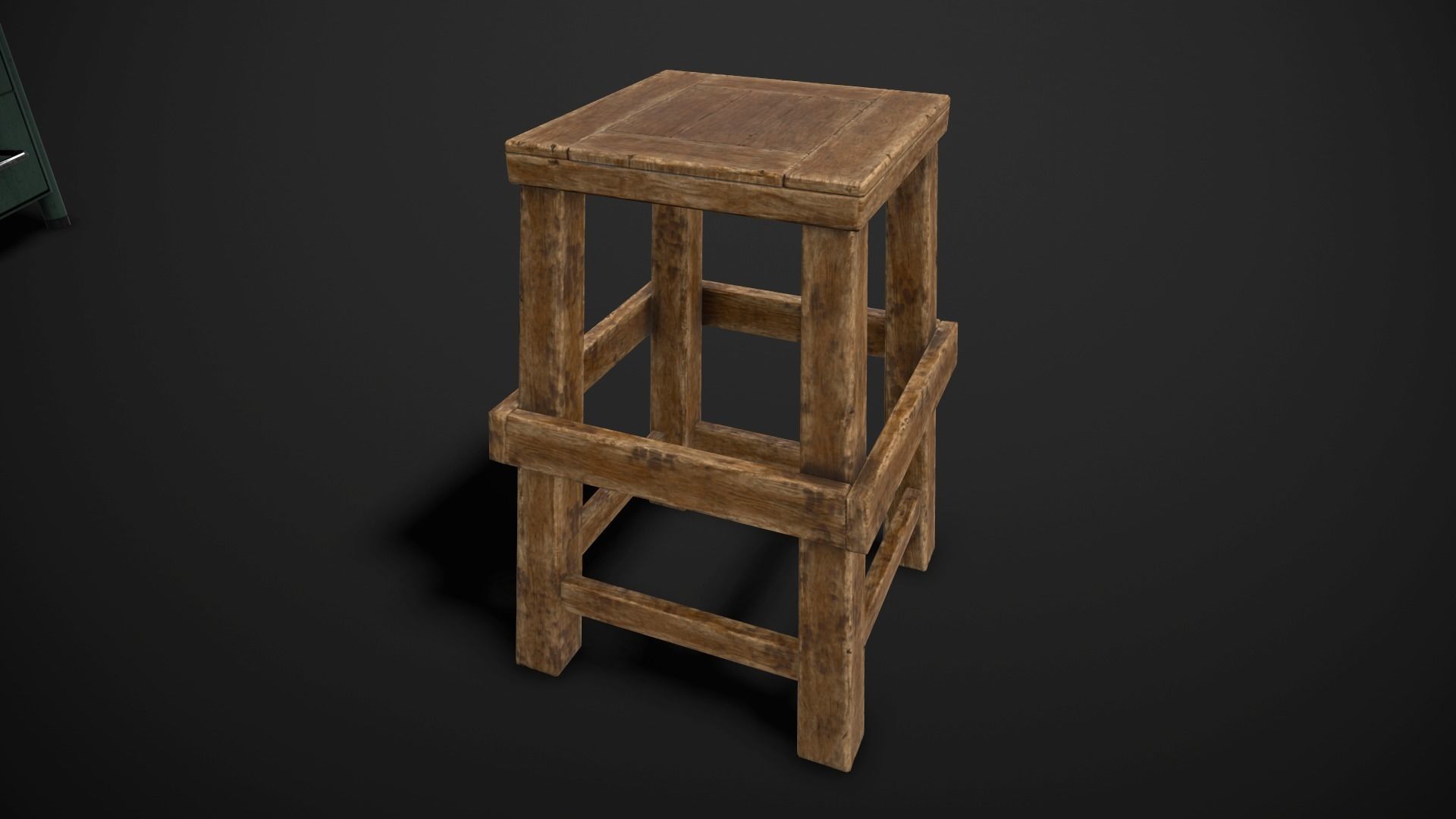 Industrial Furniture Low-poly 3D model_10