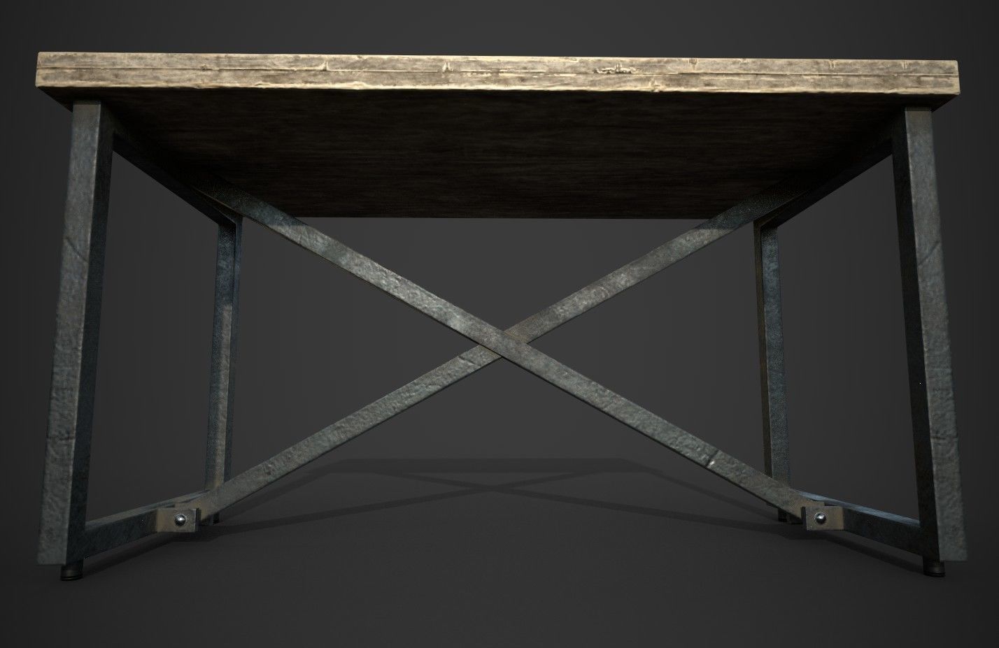 Industrial Furniture Low-poly 3D model_9