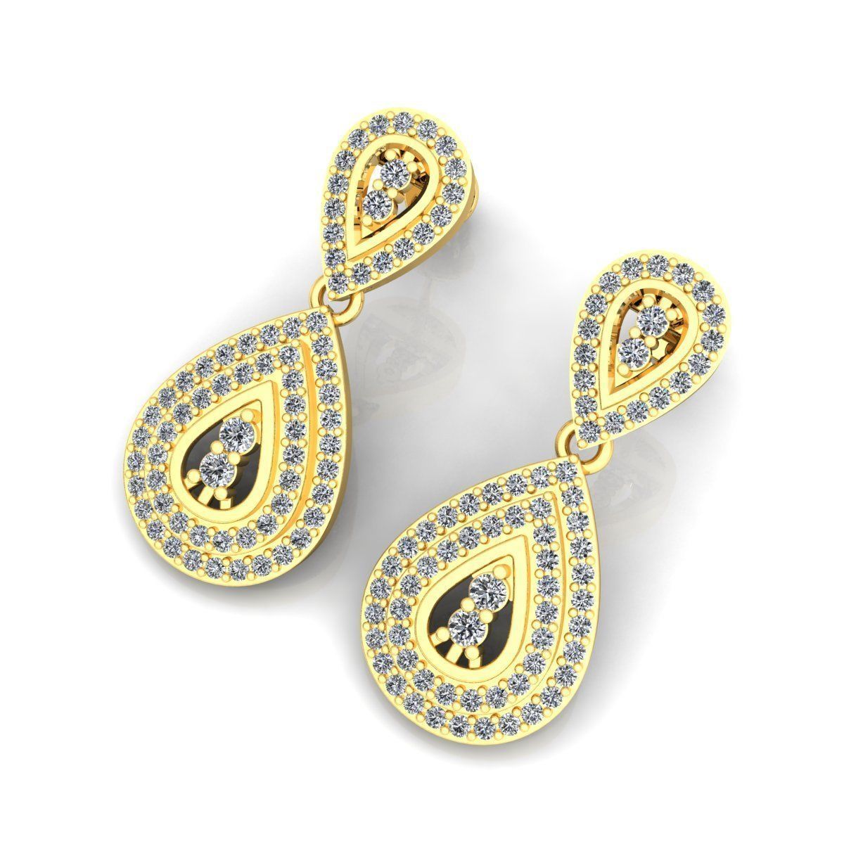 Fancy Big Earring 3d Model print 3D print model_8