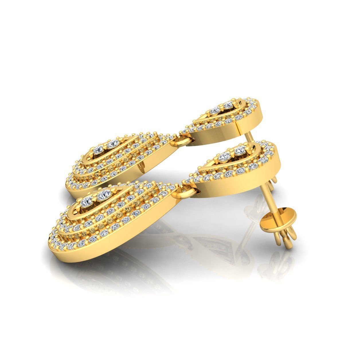 Fancy Big Earring 3d Model print 3D print model_11