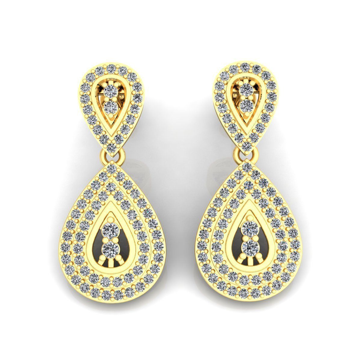 Fancy Big Earring 3d Model print 3D print model_5