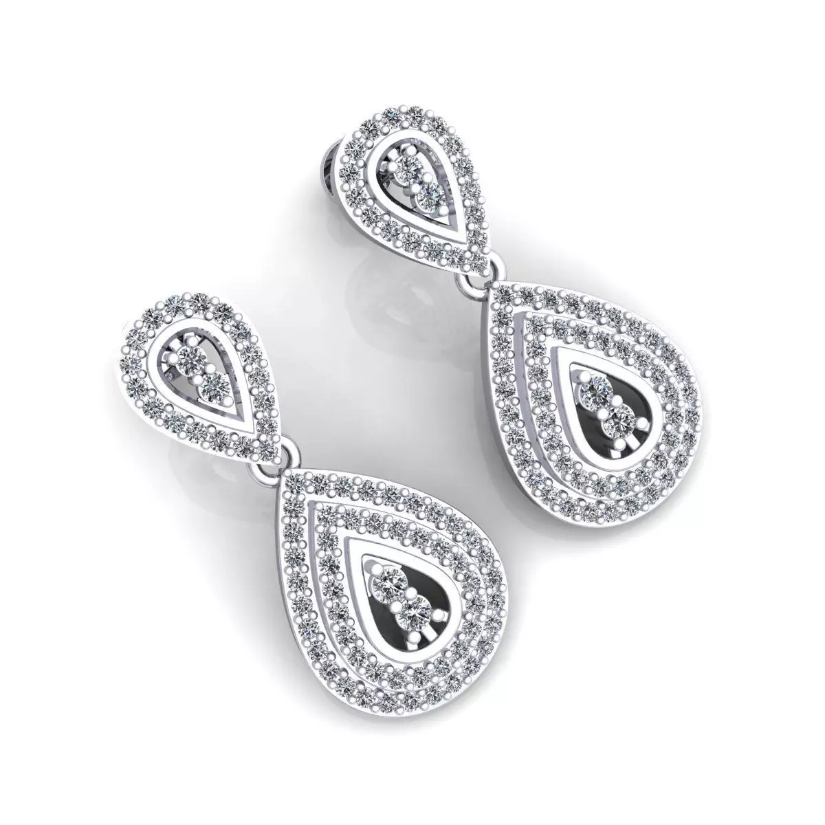 Fancy Big Earring 3d Model print 3D print model_0