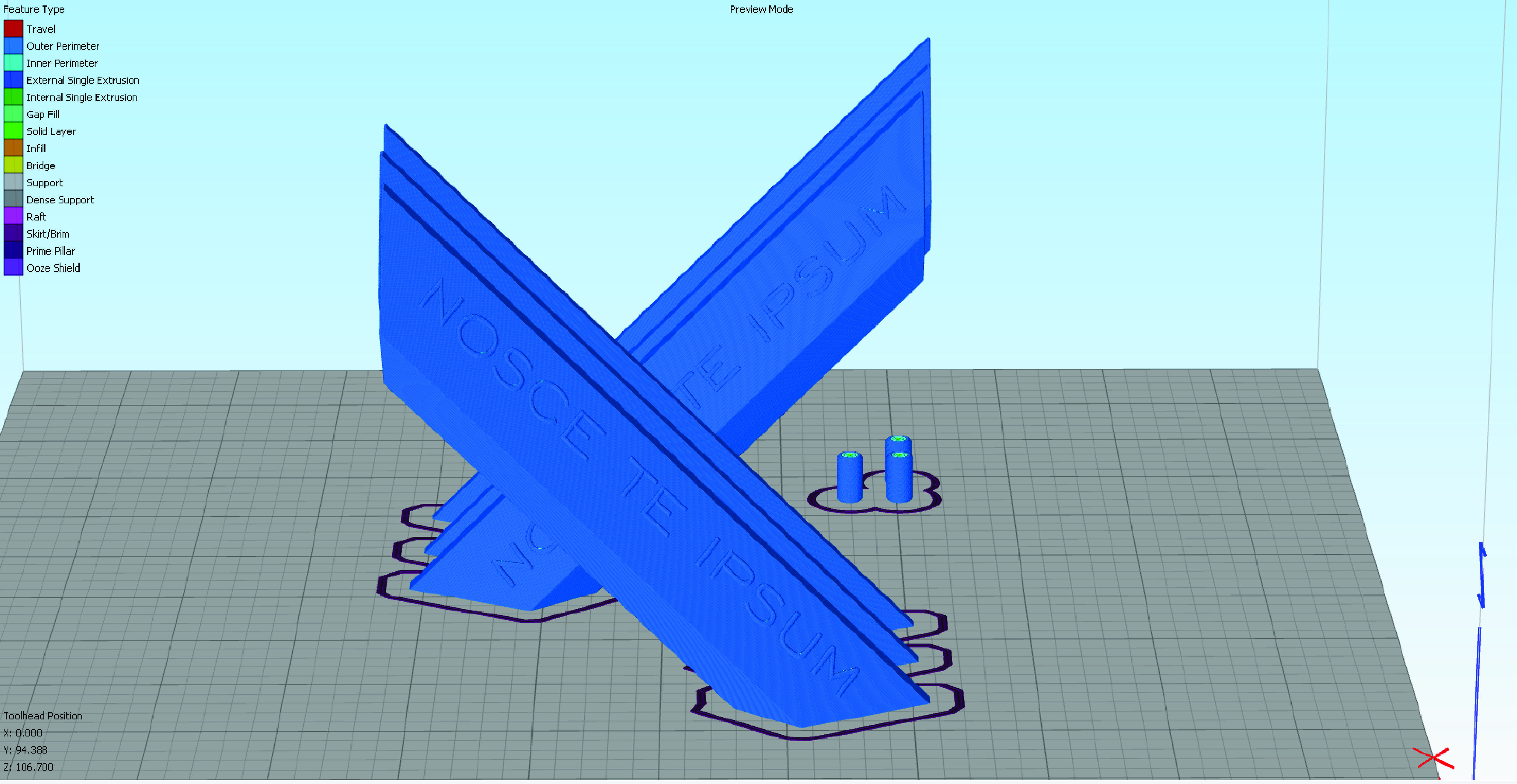 Mirror frame with inscription NOSCE TE IPSUM 3D print model_14