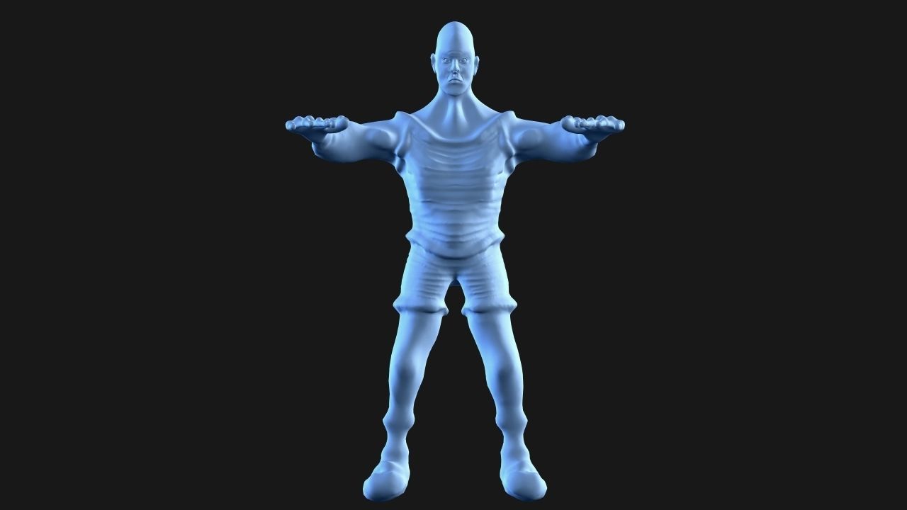 Scluptrgb man 3D print model_1