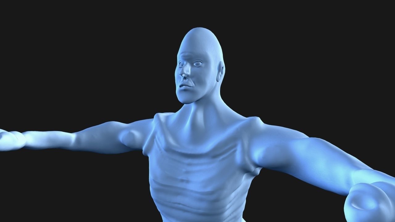 Scluptrgb man 3D print model_2