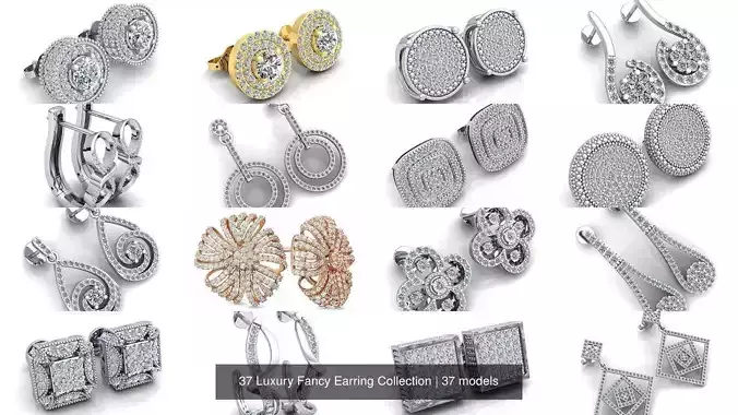 37 Luxury Fancy Earring Collection 