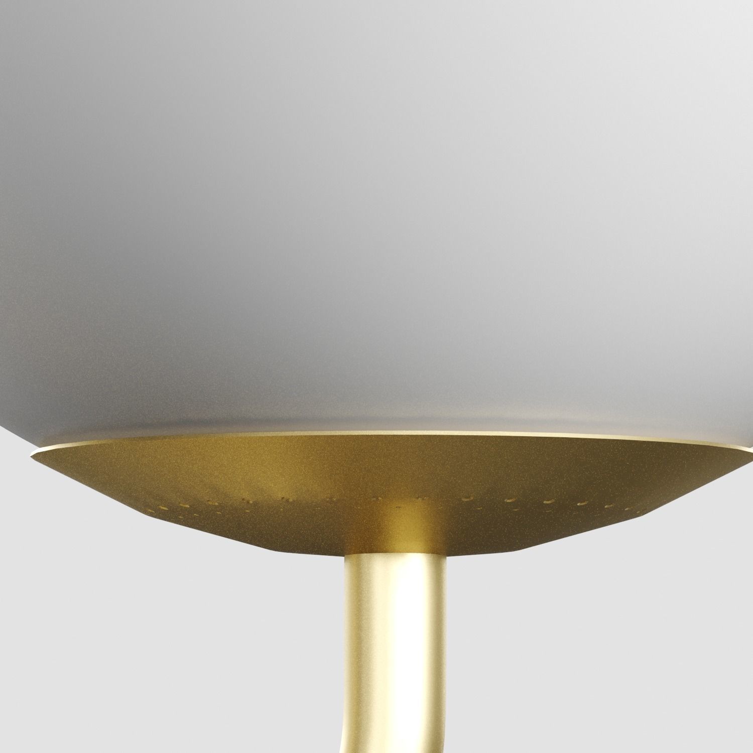 Modern brass and opal glass chandelier Laredoute MORICIO 3D model_6