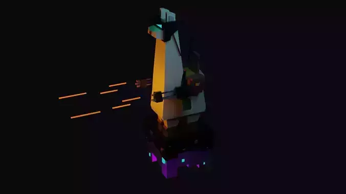 Futuristic Cartoon War-Llama